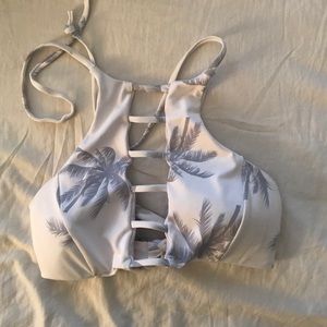 Lace up bikini top